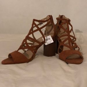 Brown Heeled Sandals